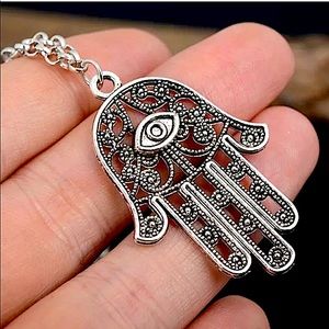 Good Luck Hamsa Symbol Pendant